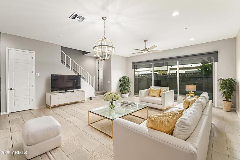 Virtually Staged Living Room