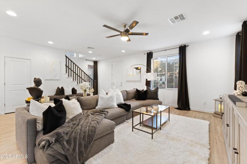 Living room and entry/stair