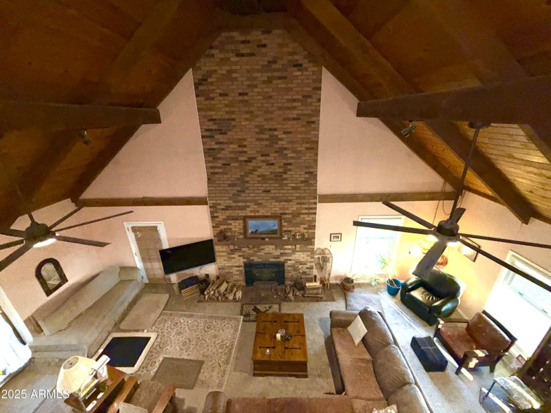 LOOKING DOWN ON THE GREAT ROOM