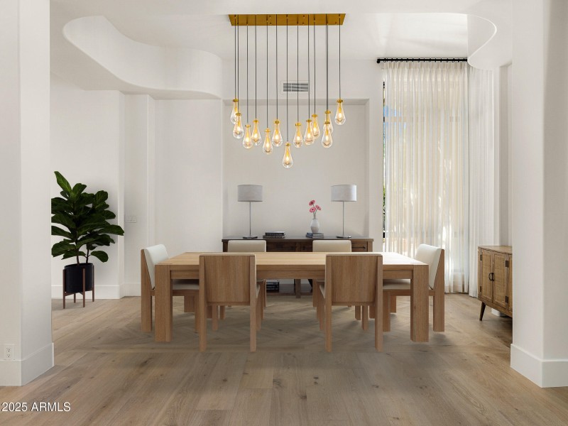 formal dining virtual staged