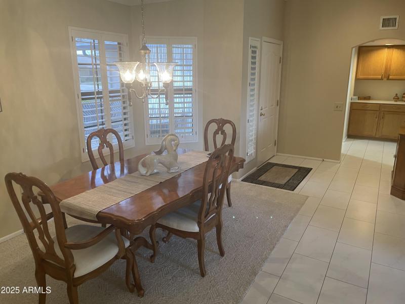 Looking to front door