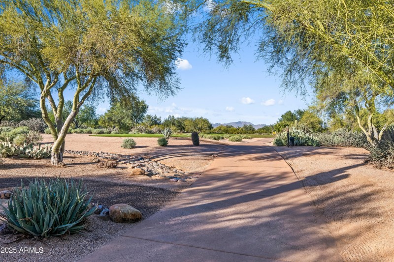 View to the golf course