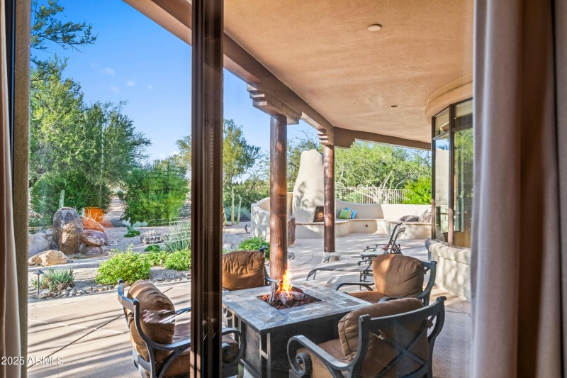 Lots of covered patio