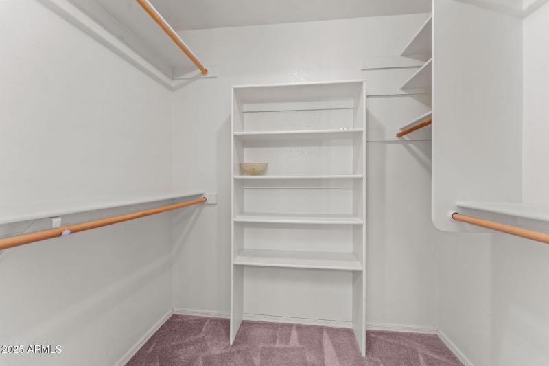 Primary walk-in closet