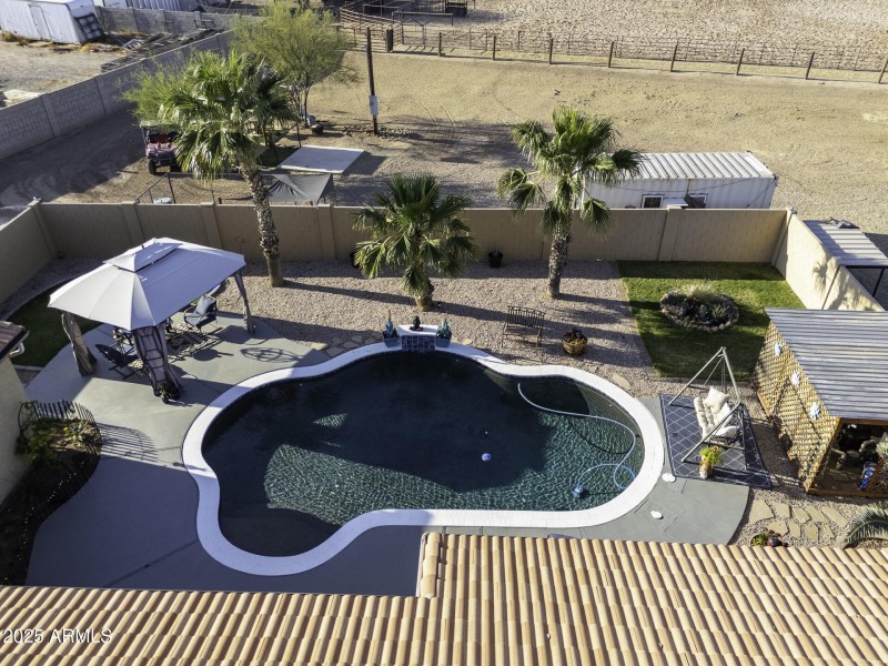 Drone Back Low North