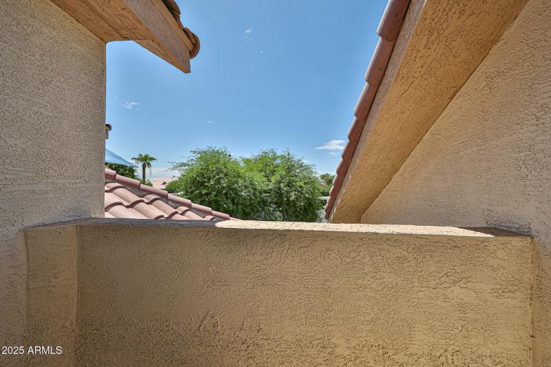 Balcony off upstairs Bedroom