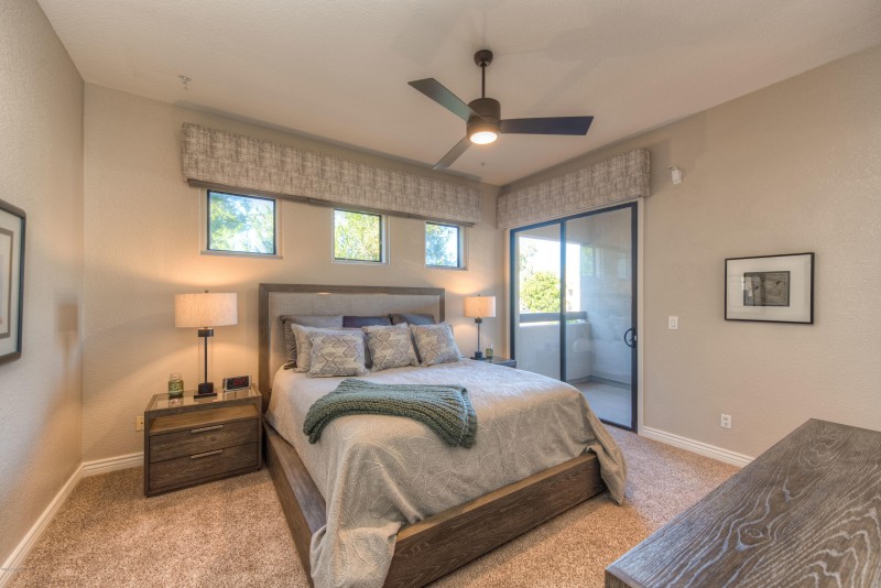 Primary Bedroom and Balcony