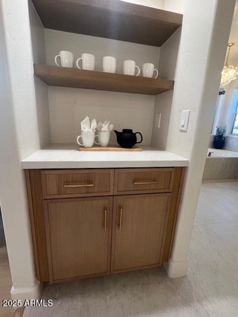 Primary suite coffee bar