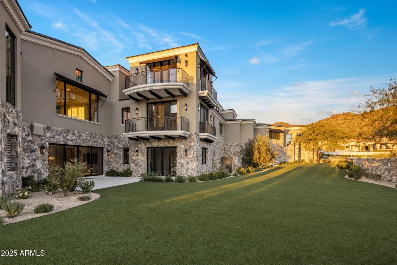 Stone and Wrought Iron Accents