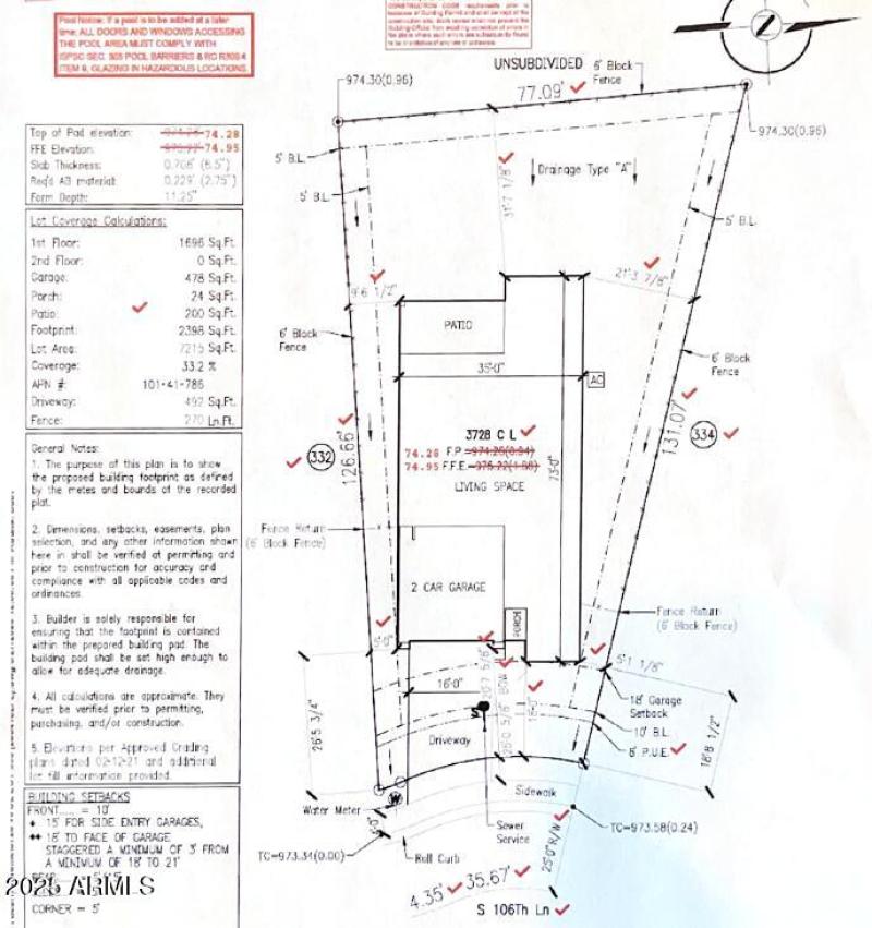 MLS Lot 333.Plot Plan