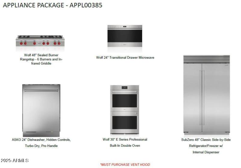 Wolf SubZero Appliance Package