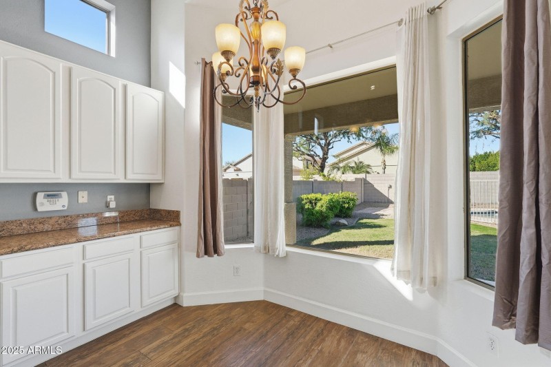 Breakfast Nook Overlooking Pool
