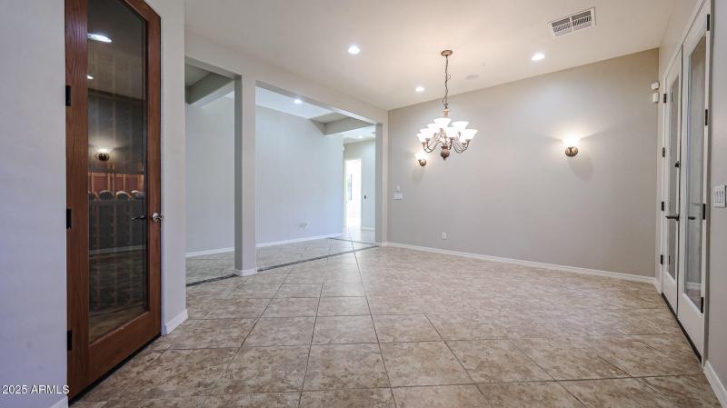 Wine Room in Formal Dining Room