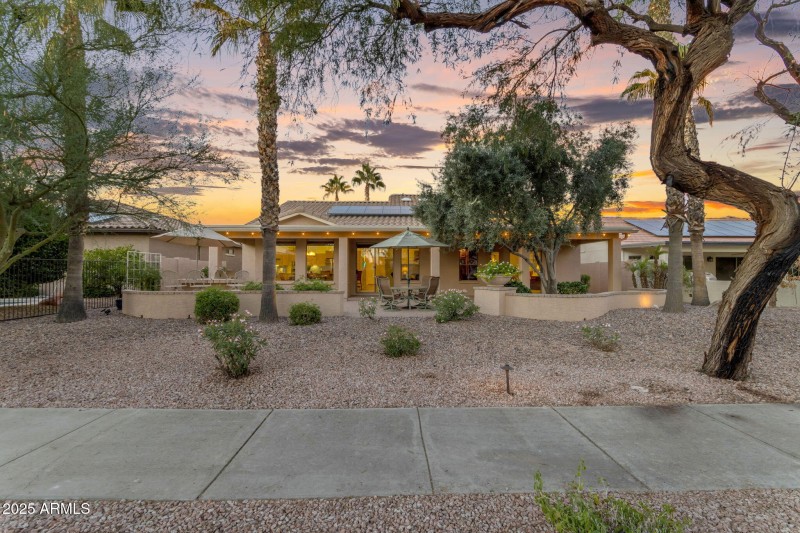 View from walking path