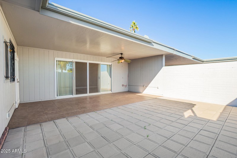 Pavers and Tiled Patio