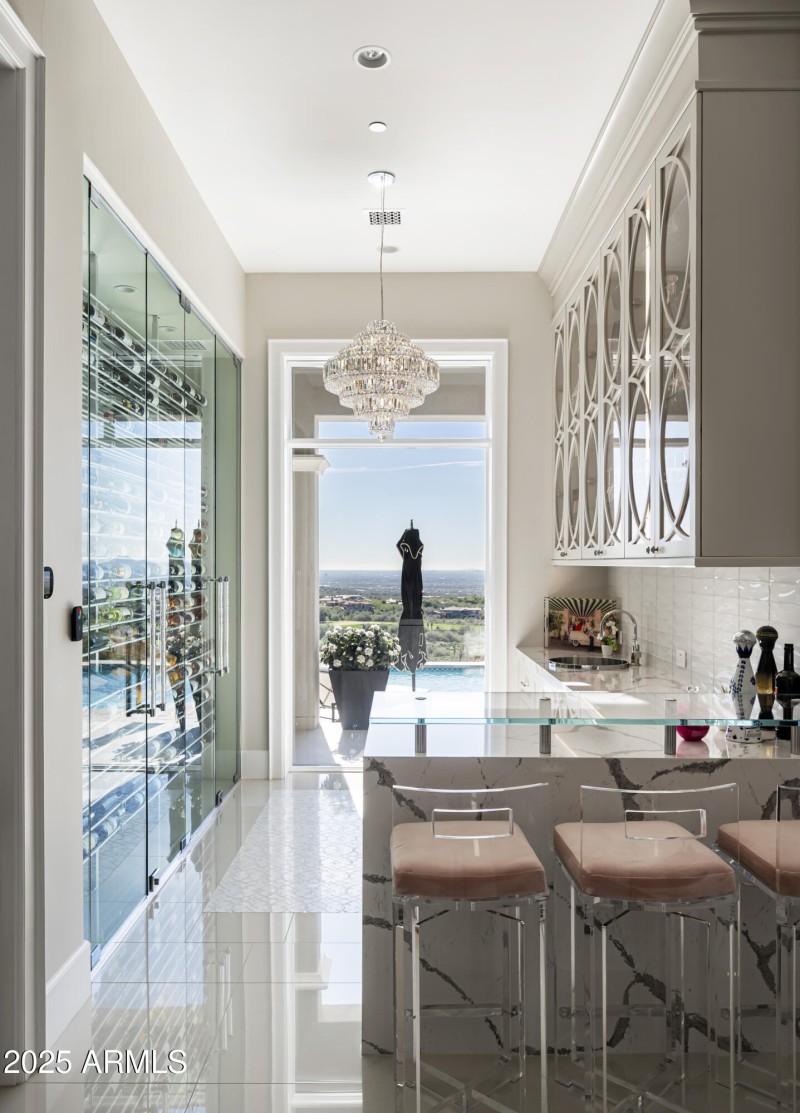 Wet Bar w/Climate Control Wine