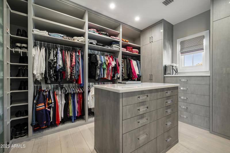 One of Two Primary Closets