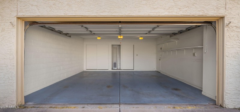 Deep 2 Car Garage & Storage
