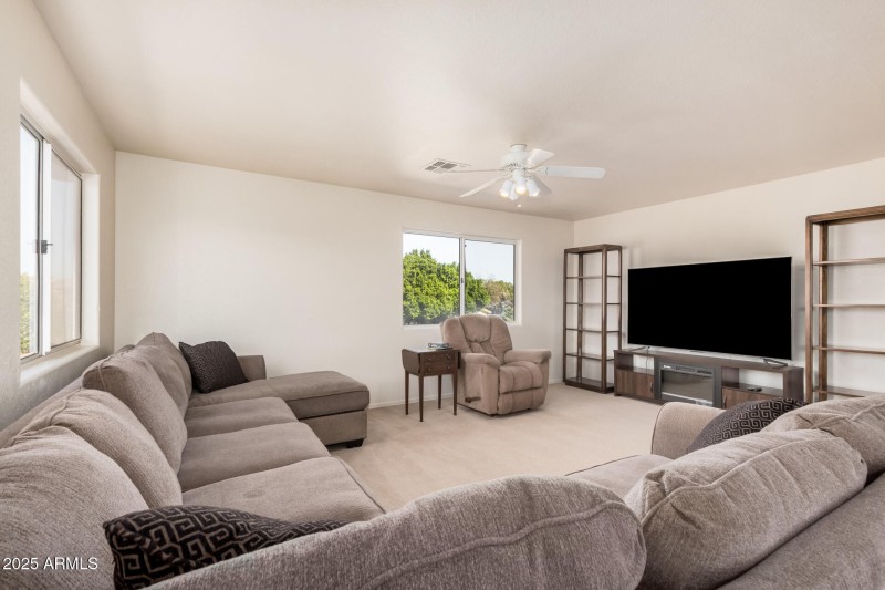 Upstairs living area