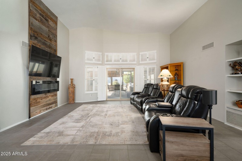 Family Room with Accent Wall