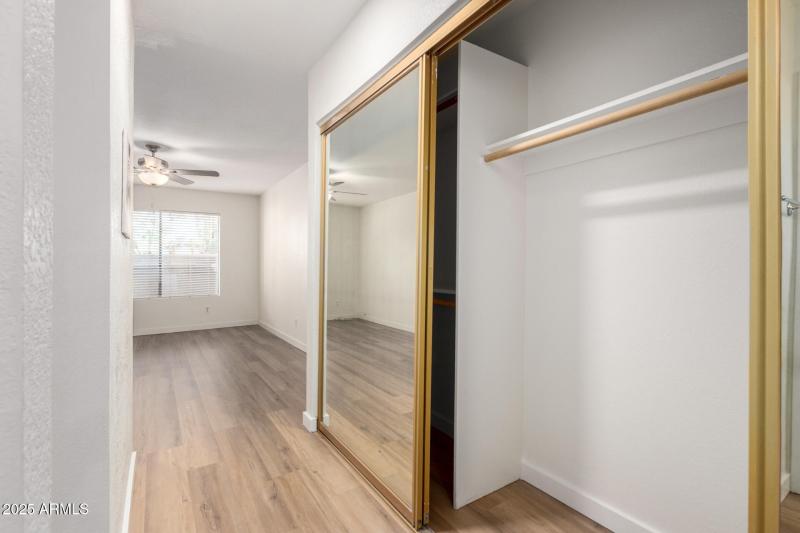 Primary bedroom closets