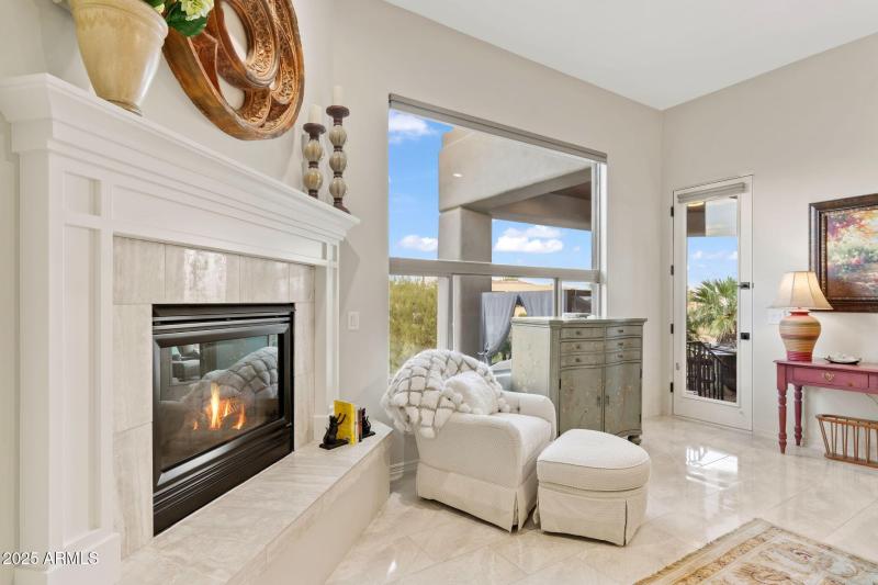 Sitting area in primary bedroom