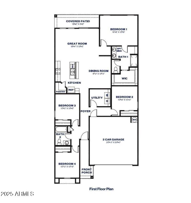 Easton Floor Plan for MLS