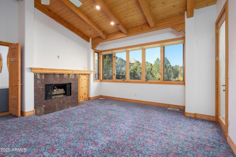 Den/Office With Fireplace