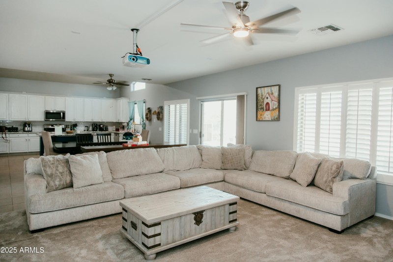 Open Concept Living and Kitchen