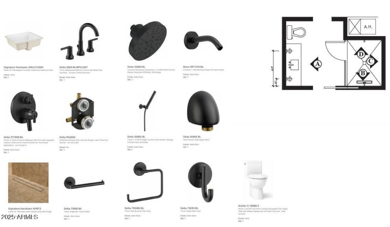 Guest Bath Plumbing Selections