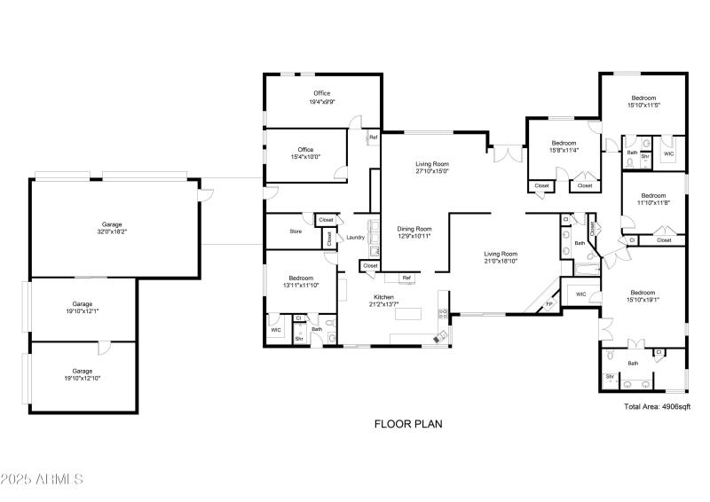 2D Floorplan 8347 E Vía De La Gente, Sco