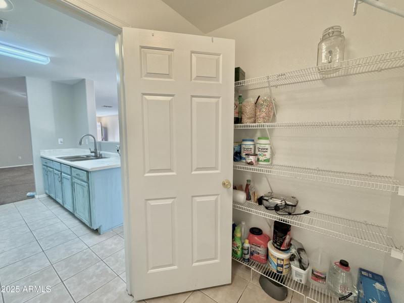 Spacious pantry