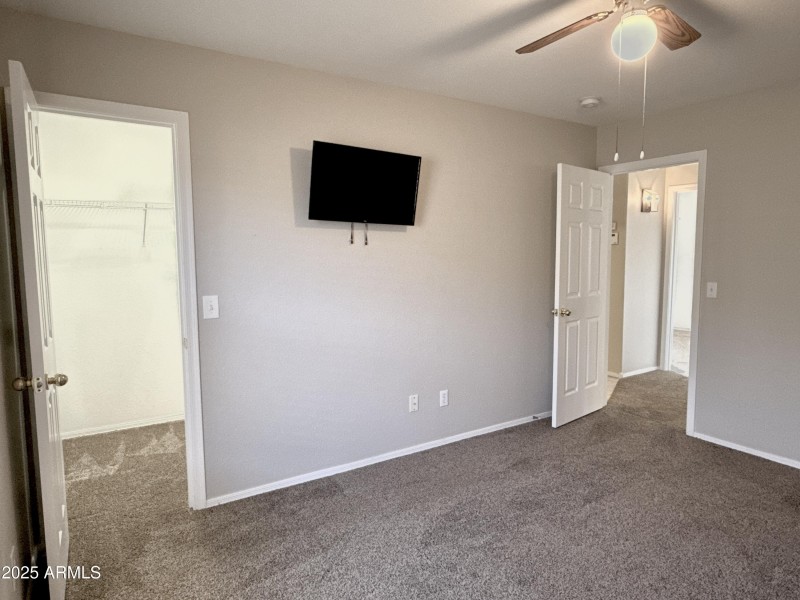 Walk-in closet in 2nd bedroom