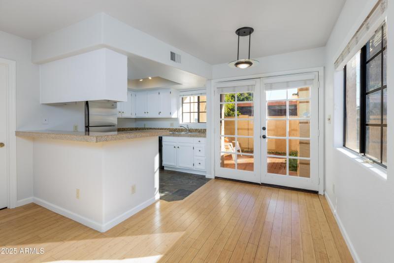 Great room w/ French doors to patio