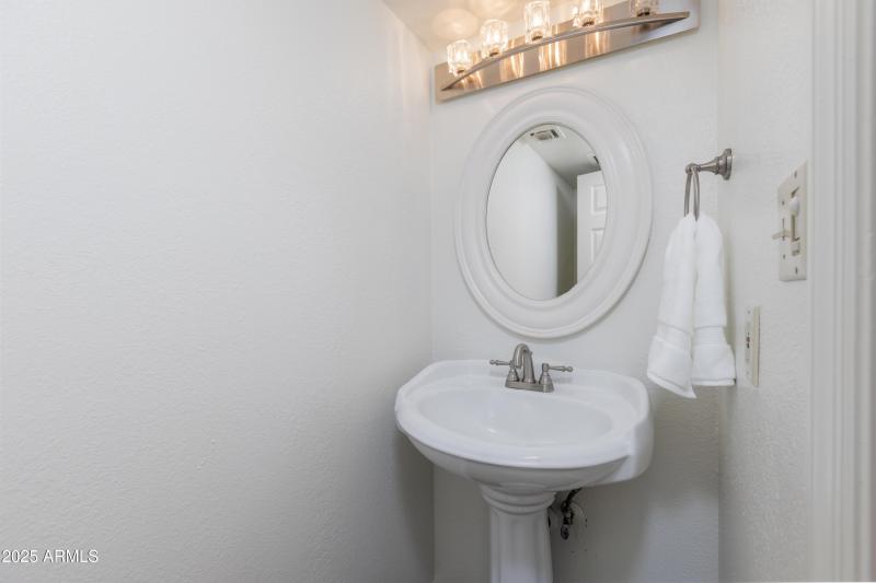 Downstairs half bath