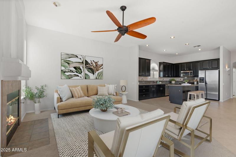 Family Room - Virtually Staged