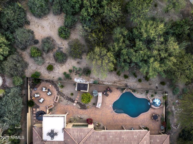 Drone backyard