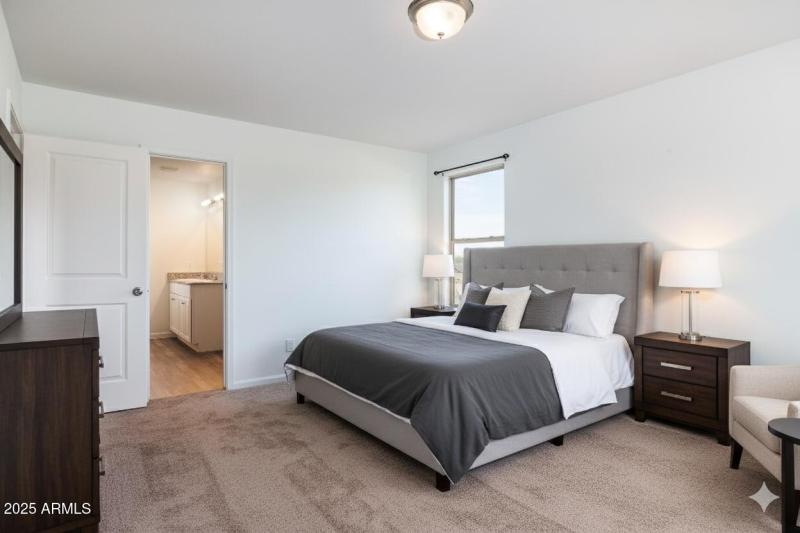 Virtually Staged Primary Bedroom