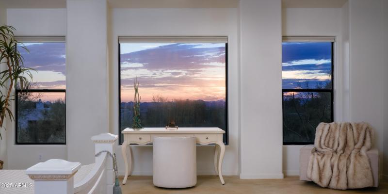 Sunset Views in Master Bedroom