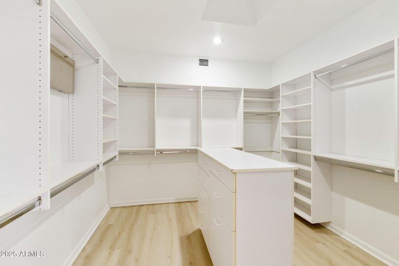 Primary walk-in closet