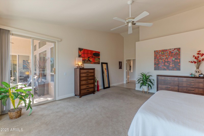 Primary suite access to patio