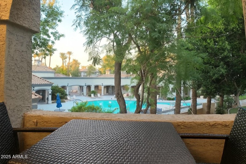 View from Balcony of Pool