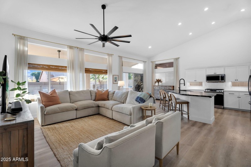 Spacious family room