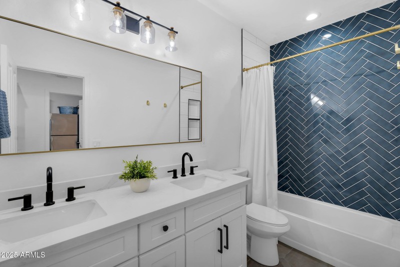 Remodeled second bathroom