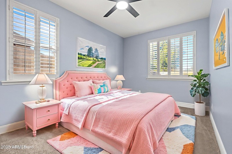 Guest Suite bedrrom Virtually staged