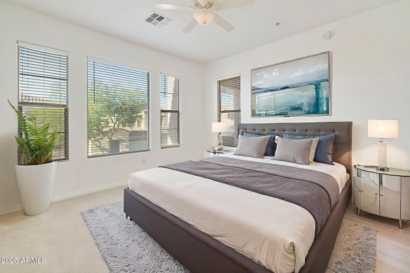 VIRTUALLY STAGED MASTER BEDROOM