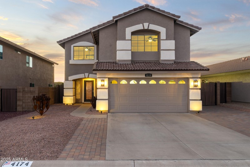Front of house with added pavers