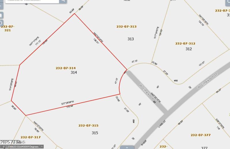 Perimeter dimensions 13038 W Limewood