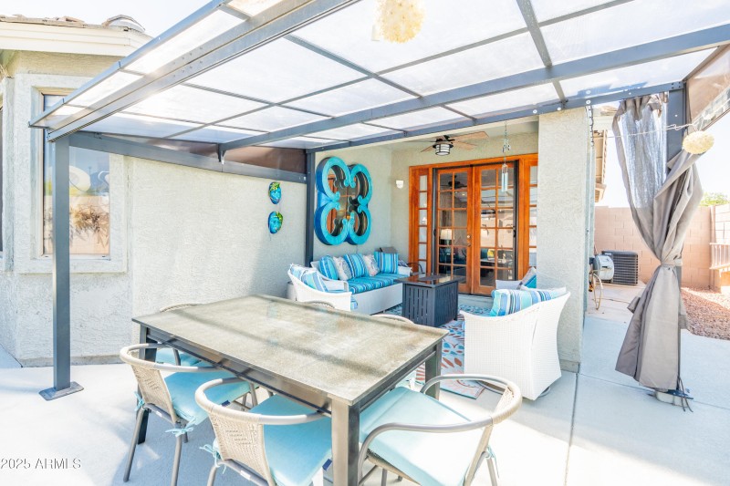 Enjoy the Peaceful Backyard