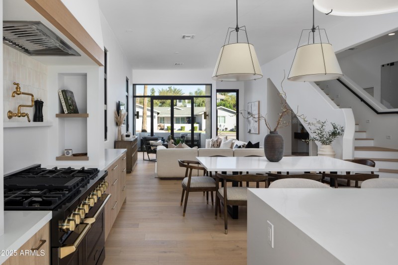 Kitchen and living room